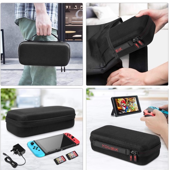NS Switch Carrying Case with 2 Pack Screen Protector by Younik - Picture 3 of 7